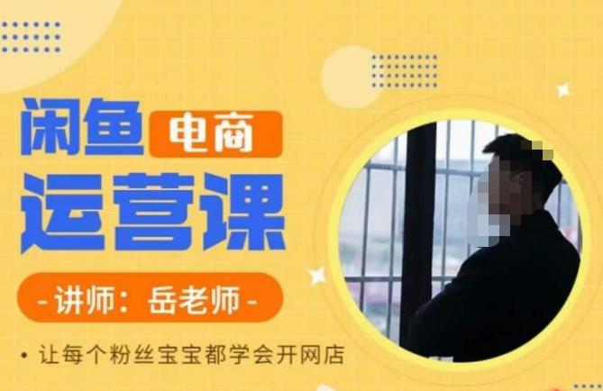 岳老师·闲鱼电商运营课，让每个粉丝宝宝都学会开网店-副业宇宙