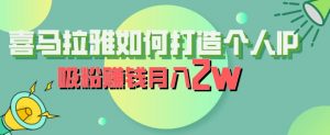 喜马拉雅如何打造个人IP，吸粉赚钱月入2W【揭秘】-副业宇宙