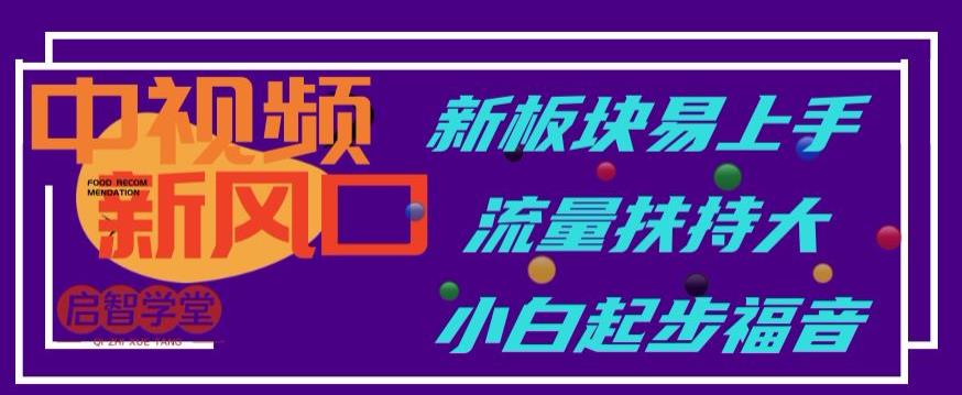 中视频新风口，新板块易上手，流量扶持大，小白起步福音【揭秘】-副业宇宙