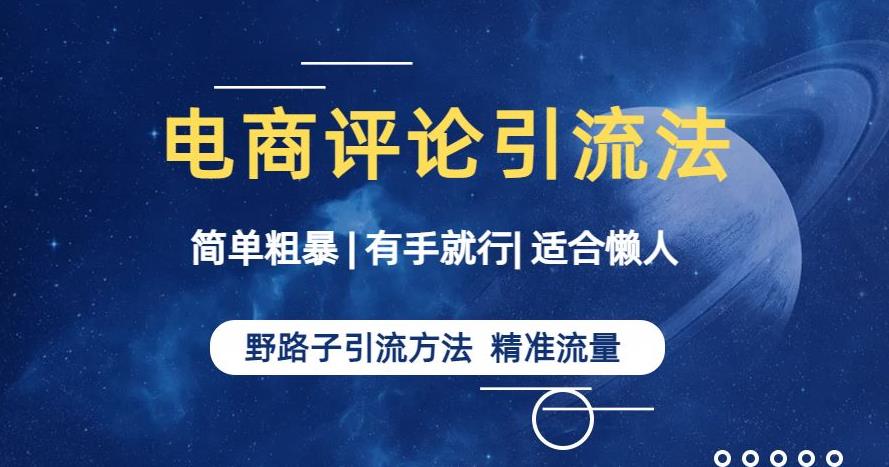 简单粗暴野路子引流-电商平台评论引流大法，适合懒人有手就行【揭秘】-副业宇宙