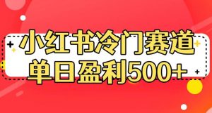 小红书冷门赛道,单日盈利500+【揭秘】-副业宇宙
