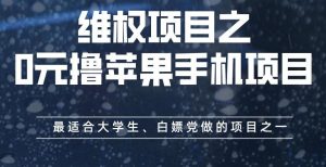 维权项目之0元撸苹果手机项目，最适合大学生、白嫖党做的项目之一【揭秘】-副业宇宙