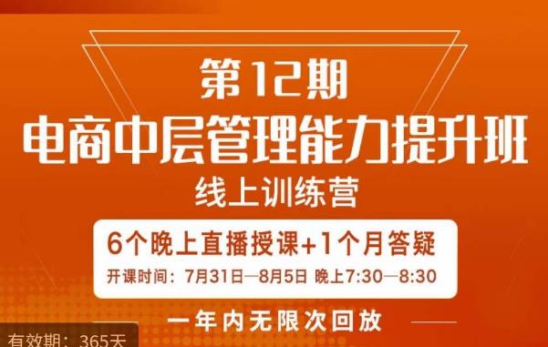 陈少珊·电商中层管理能力提升班，学习对象-电商公司各个岗位的主管，20人人以内的电商公司老板-副业宇宙