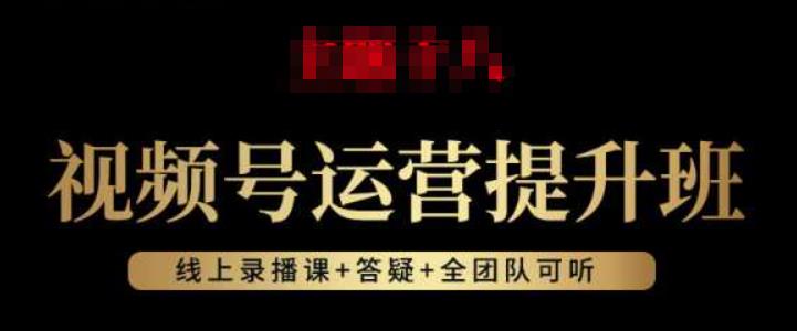 视频号运营提升班：视频号起号逻辑，视频号选品技巧及带货-副业宇宙