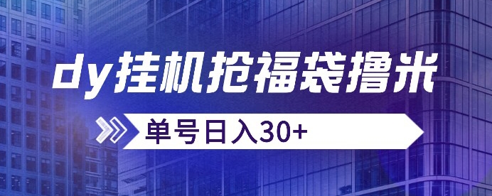 抖音抢福袋/抢红包脚本，只要号多放着一天抢个30+没问题的【揭秘】-副业宇宙