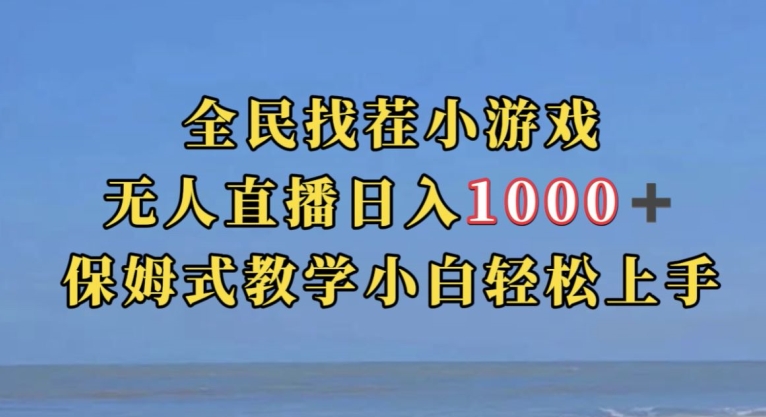 全民找茬小游戏直播玩法，抖音爆火直播玩法，日入1000+-副业宇宙