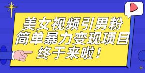 价值3980的男粉暴力引流变现项目，一部手机简单操作，新手小白轻松上手，每日收益500+【揭秘】-副业宇宙