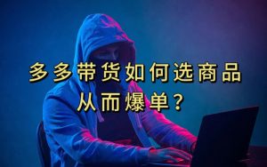 多多视频带货选什么商品链接才能爆单，10分钟教会你，爆单不是浮云【揭秘】-副业宇宙