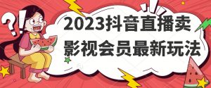 2023抖音直播卖影视会员最新玩法-副业宇宙