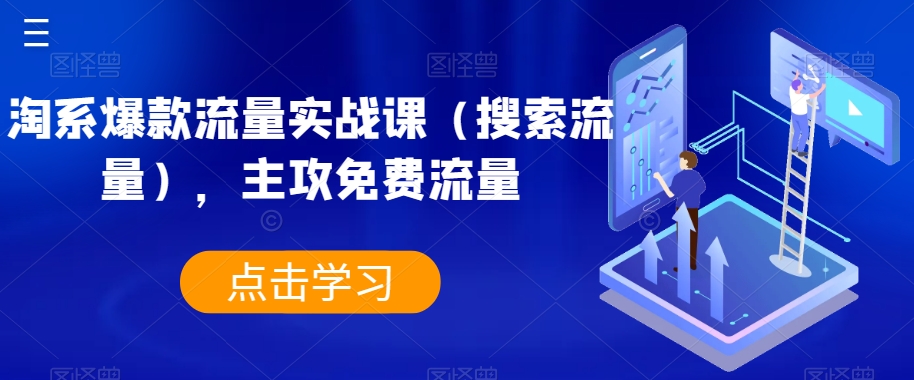 淘系爆款流量实战课（搜索流量），主攻免费流量-副业宇宙