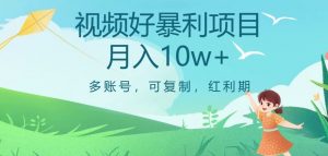 视频号暴利项目，多账号，可复制，红利期，月入10w+【揭秘】-副业宇宙