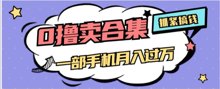 0撸项目月入过万，售卖全套ai工具合集，一单29.9元，一部手机即可【揭秘】-副业宇宙