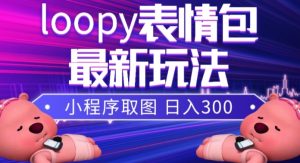 小狸猫loopy表情包小程序取图玩法，最新出的表情包素材-副业宇宙