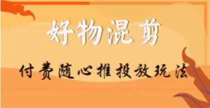 【万三】好物混剪付费随心推投放玩法，随心投放小课抖音教程-副业宇宙