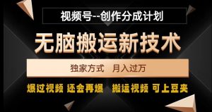 视频号无脑搬运新技术,破原创壕流量,独家方式,爆过视频,还会再爆【揭秘】-副业宇宙