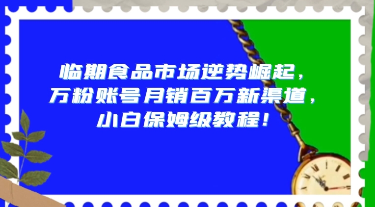 临期食品市场逆势崛起，万粉账号月销百万新渠道，小白保姆级教程【揭秘】-副业宇宙