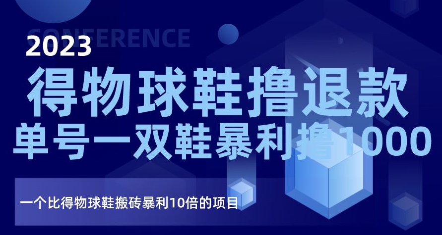 2023得物球鞋撸退款，单号一双鞋暴利撸1000，一个比得物球鞋搬砖暴利10倍的项目【揭秘】-副业宇宙