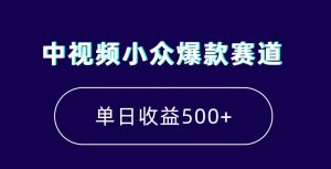中视频小众爆款赛道，7天涨粉5万+，小白也能无脑操作，轻松月入上万【揭秘】-副业宇宙