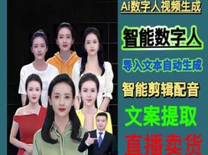 伍老师Ai数字人快速剪辑制作以及变现视频课-副业宇宙