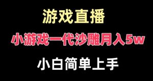 玩小游戏一代沙雕月入5w，爆裂变现，快速拿结果，高级保姆式教学【揭秘】-副业宇宙