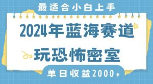 2024年蓝海赛道玩恐怖密室日入2000+,无需露脸,不要担心不会玩游戏,小白直接上手,保姆式教学【揭秘】-副业宇宙