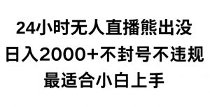 快手24小时无人直播熊出没,不封直播间,不违规,日入2000+,最适合小白上手,保姆式教学【揭秘】-副业宇宙