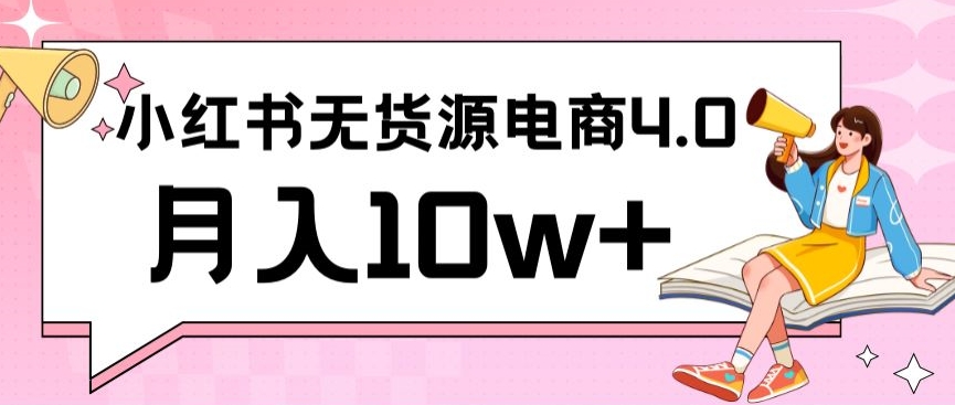 小红书新电商实战，无货源实操从0到1月入10w+联合抖音放大收益【揭秘】-副业宇宙