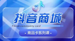 抖音商品卡系列课程,大模块【认知】【基础】【运营】【玩法】系统教学-副业宇宙