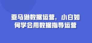 亚马逊数据运营，小白如何学会用数据指导运营-副业宇宙