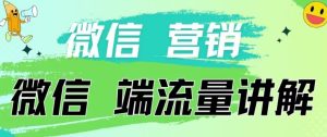 4.19日内部分享《微信营销流量端口》微信付费投流【揭秘】-副业宇宙