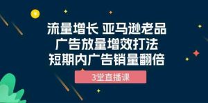 流量增长 亚马逊老品广告放量增效打法，短期内广告销量翻倍-副业宇宙