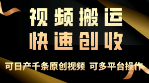 一步一步教你赚大钱!仅视频搬运,月入3万+,轻松上手,打通思维-副业宇宙