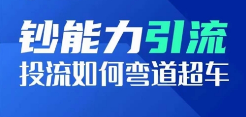 钞能力引流：投流如何弯道超车，投流系数及增长方法，创造爆款短视频-副业宇宙