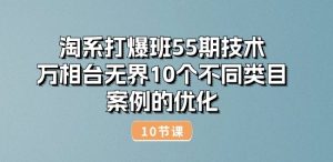 淘系打爆班55期技术:万相台无界10个不同类目案例的优化(10节)-副业宇宙