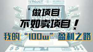 为什么做项目不如卖项目?我的100W+盈利之路-副业宇宙