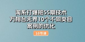 淘系打爆班55期技术：万相台无界10个不同类目案例的优化-副业宇宙