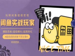 手把手教你0到1系统玩转闲鱼变现,爆款思维/超级曝光/超高转化-副业宇宙