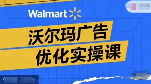 沃尔玛广告优化实操课，广告报告实操讲解，广告如何提高转化和ROAS等-副业宇宙
