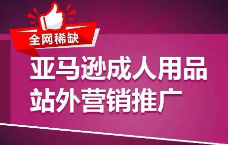 全网稀缺！亚马逊成人用品站外营销推广，​教你引爆站外流量，开启爆单模式-副业宇宙